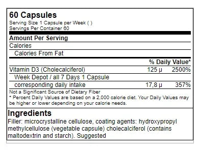 GN Vitamin D3 5000IE – 60 Kapsel